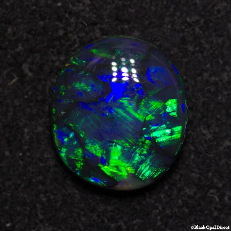1.02 ct black opal 7.5x6.5x3.5mm
