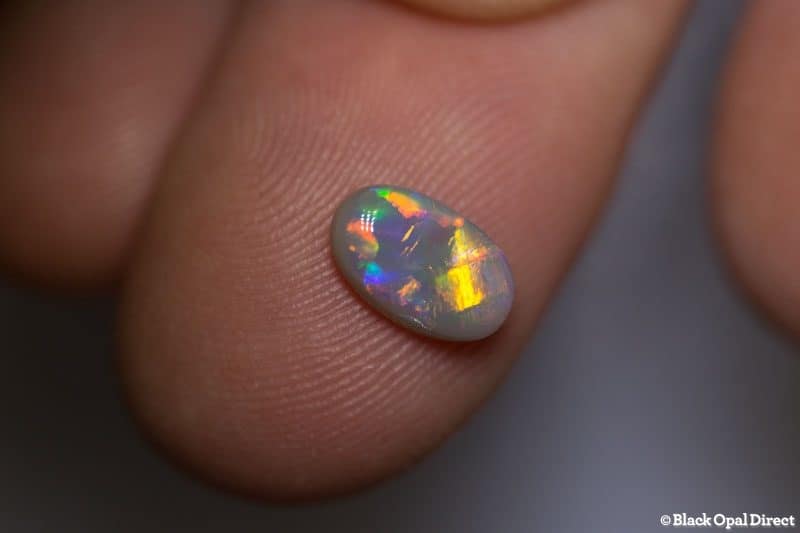 1.02 ct semi black opal 9x5x2.5mm