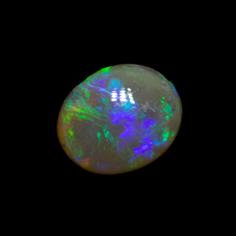 1.03 ct dark crystal opal 7.9x6.6x3.4mm