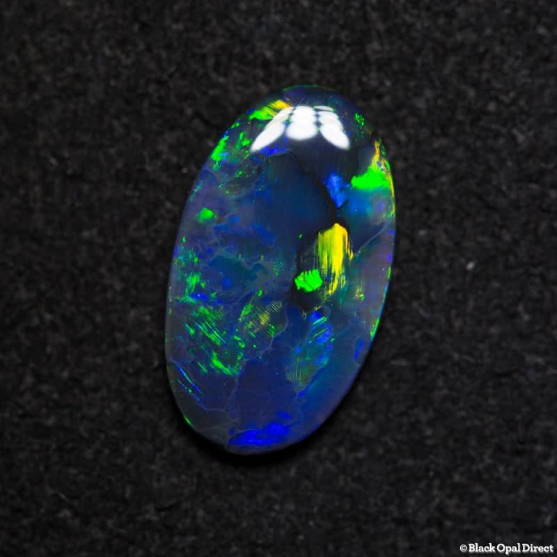 1.03 ct gem black opal 11x6.5x2mm