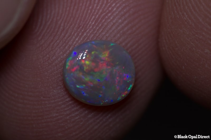 1.04 ct semi black opal 8x7x3mm