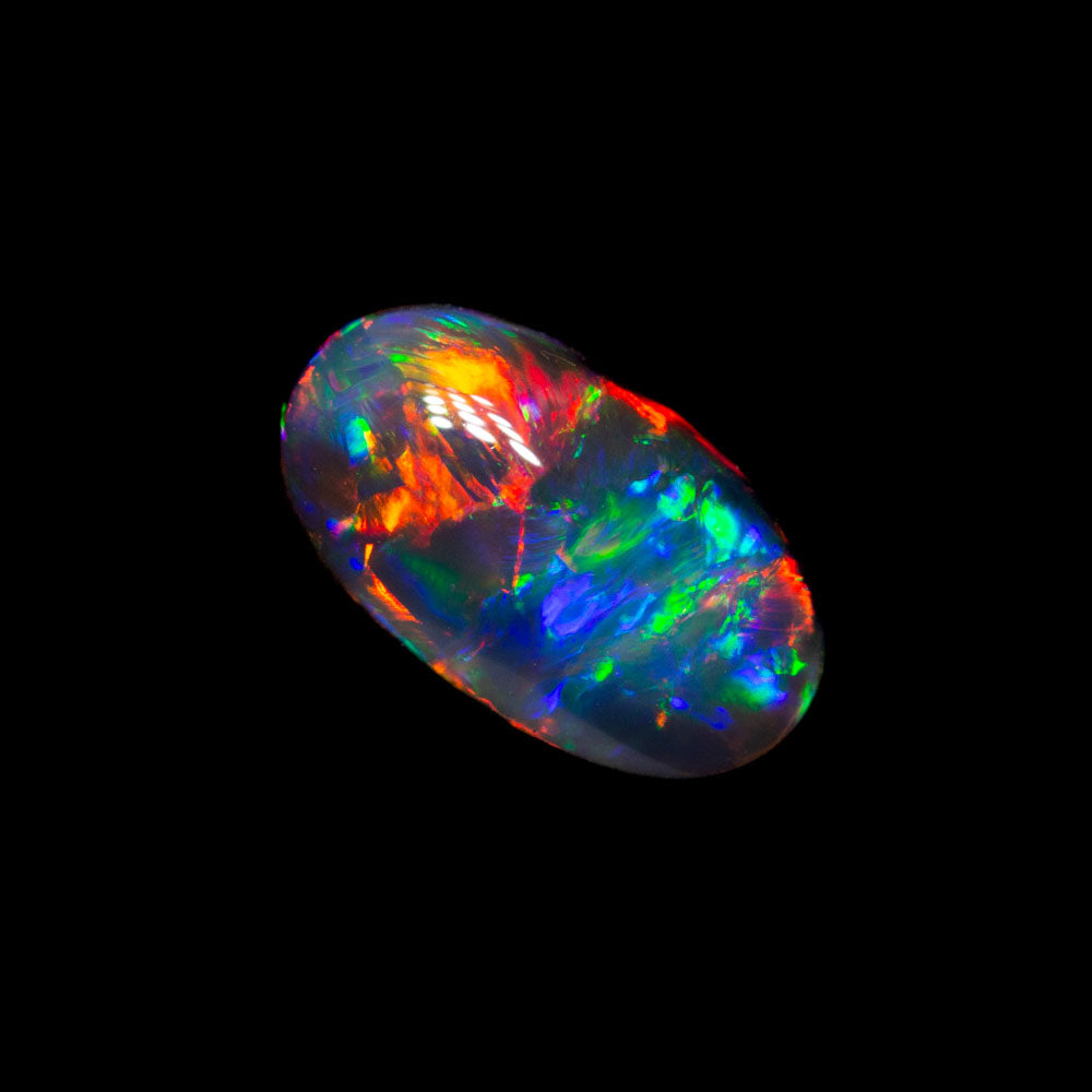 1.05 ct gem black opal 8.6x4.9x3.5mm