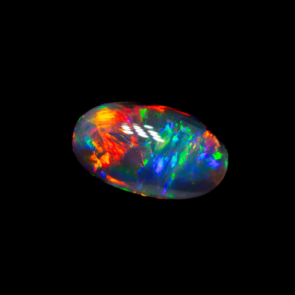 1.05 ct gem black opal 8.6x4.9x3.5mm