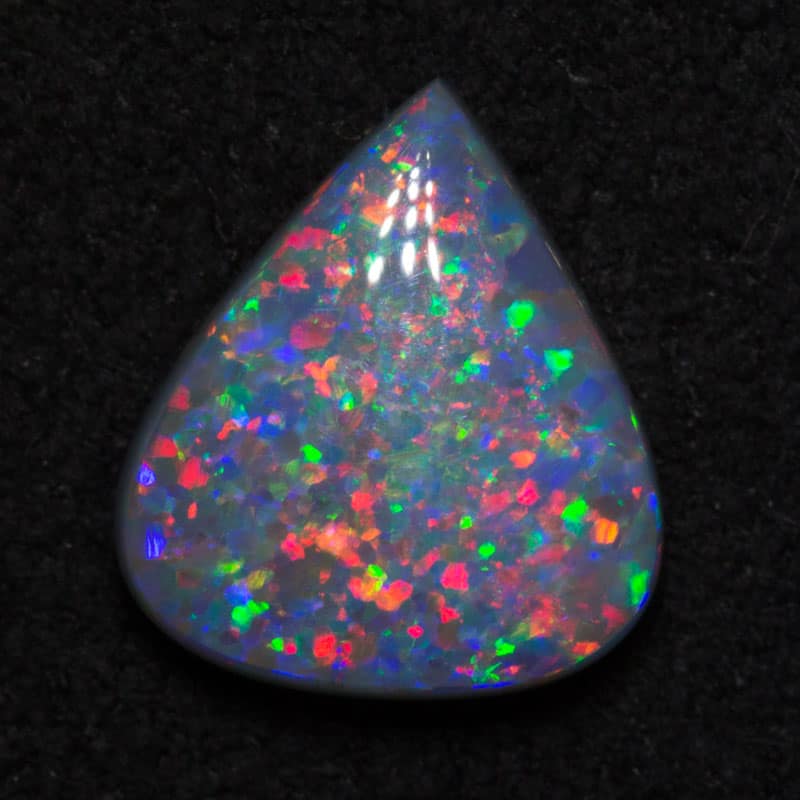 DEPOSIT 1.05 ct gem black opal 9x7.5x2.5mm
