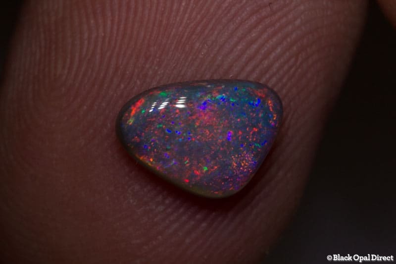 1.05 ct semi black opal 9x6.5x2mm