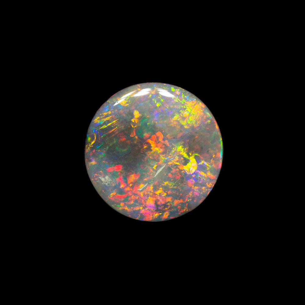 1.06 ct dark opal 9.1x9.1x1.9mm