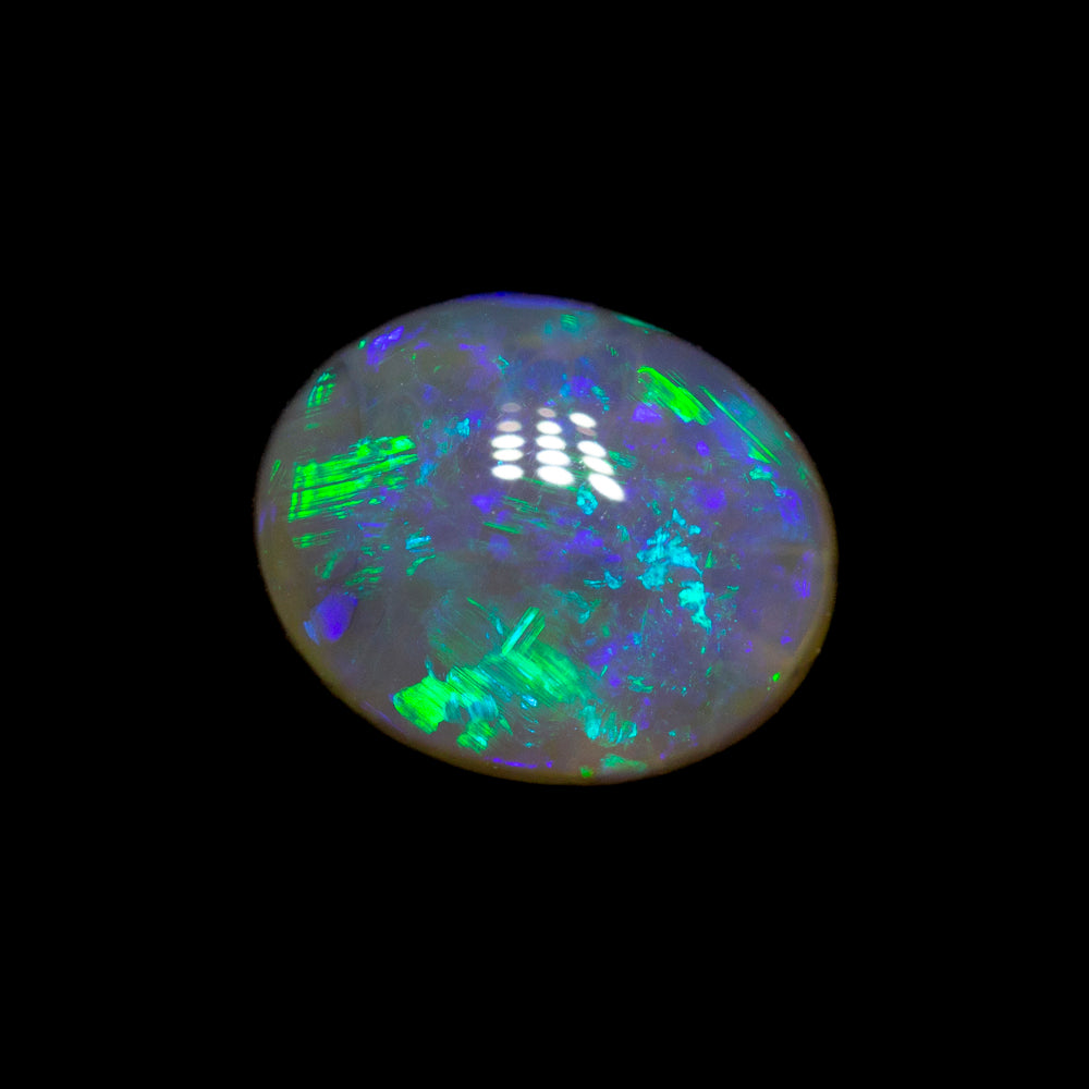 1.07 ct black crystal opal 7.5x6.1x3.6mm