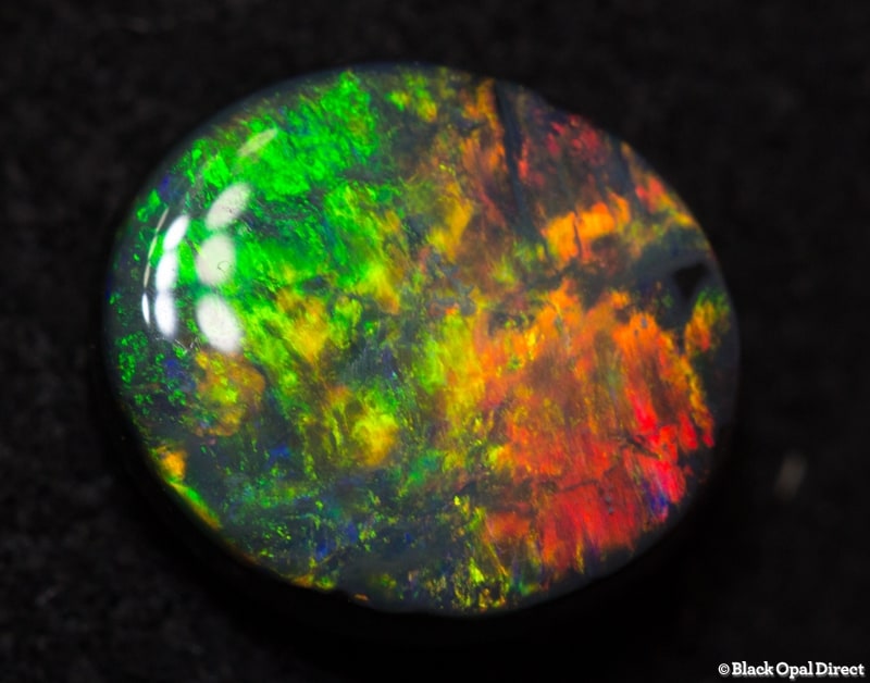 1.07 ct black opal 8x7x3mm For Ettore