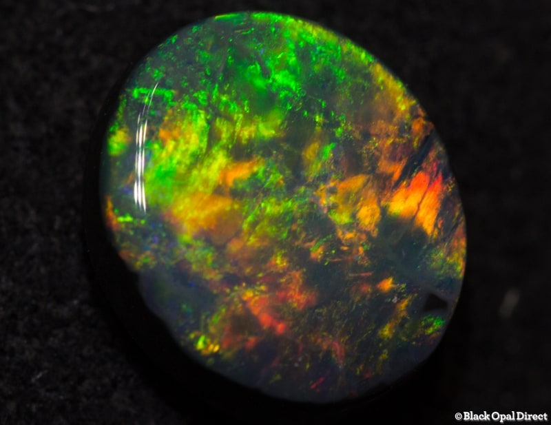 1.07 ct black opal 8x7x3mm For Ettore