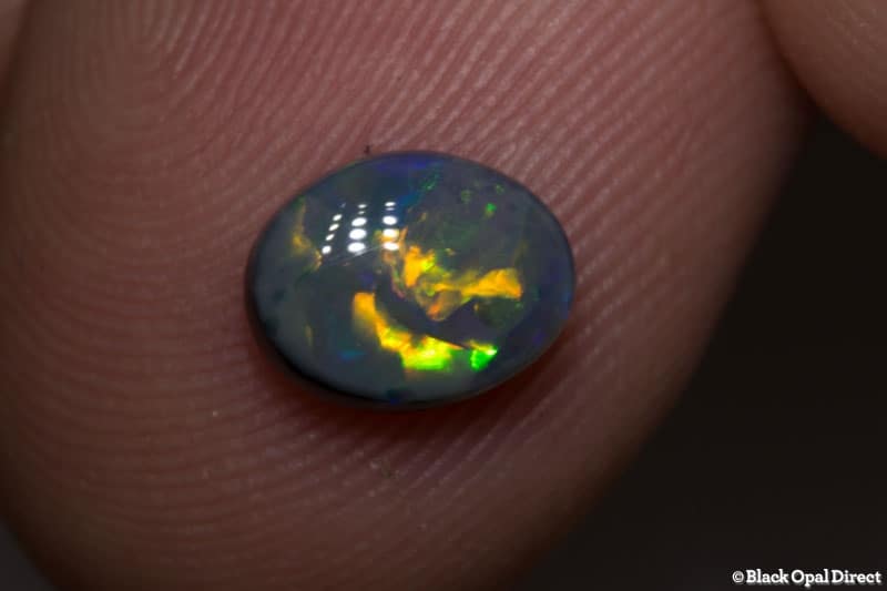1.07 ct black opal 8x6x3mm