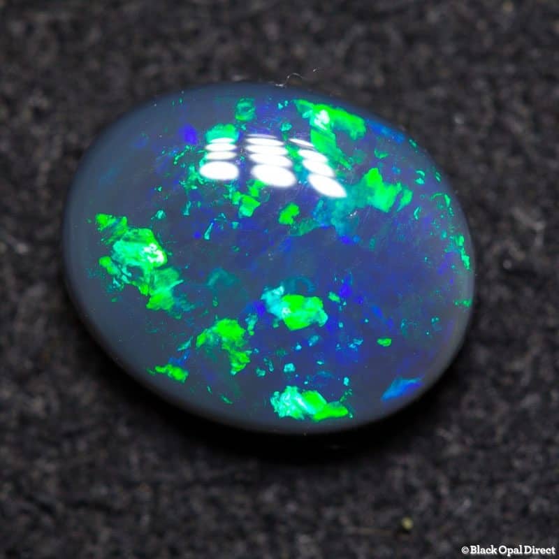 1.08 ct black opal gem 7.5x6x3mm