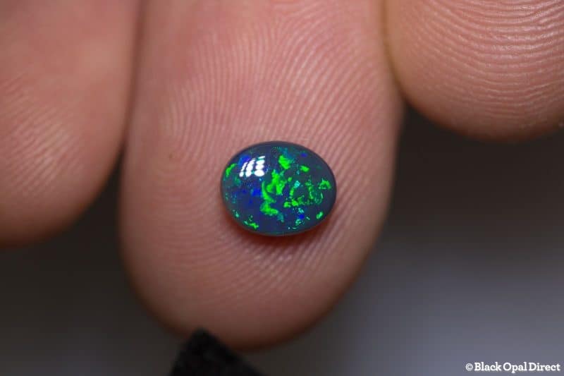 1.08 ct black opal gem 7.5x6x3mm