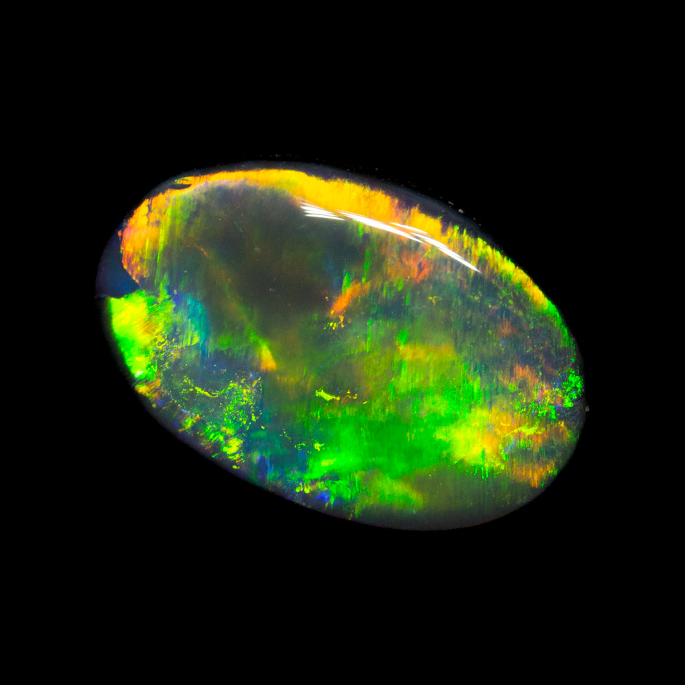 1.09 ct gem black opal 9.9x6.5x2.5mm