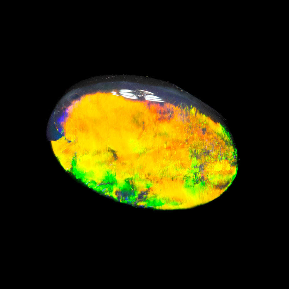 1.09 ct gem black opal 9.9x6.5x2.5mm