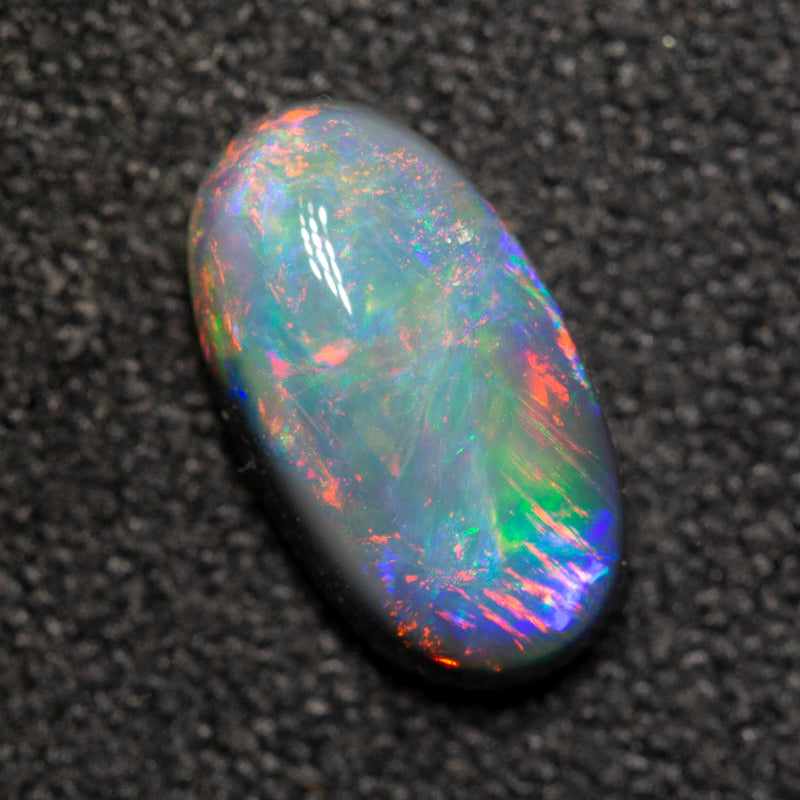 1.10 ct black opal 9.5x5.4x3.4mm