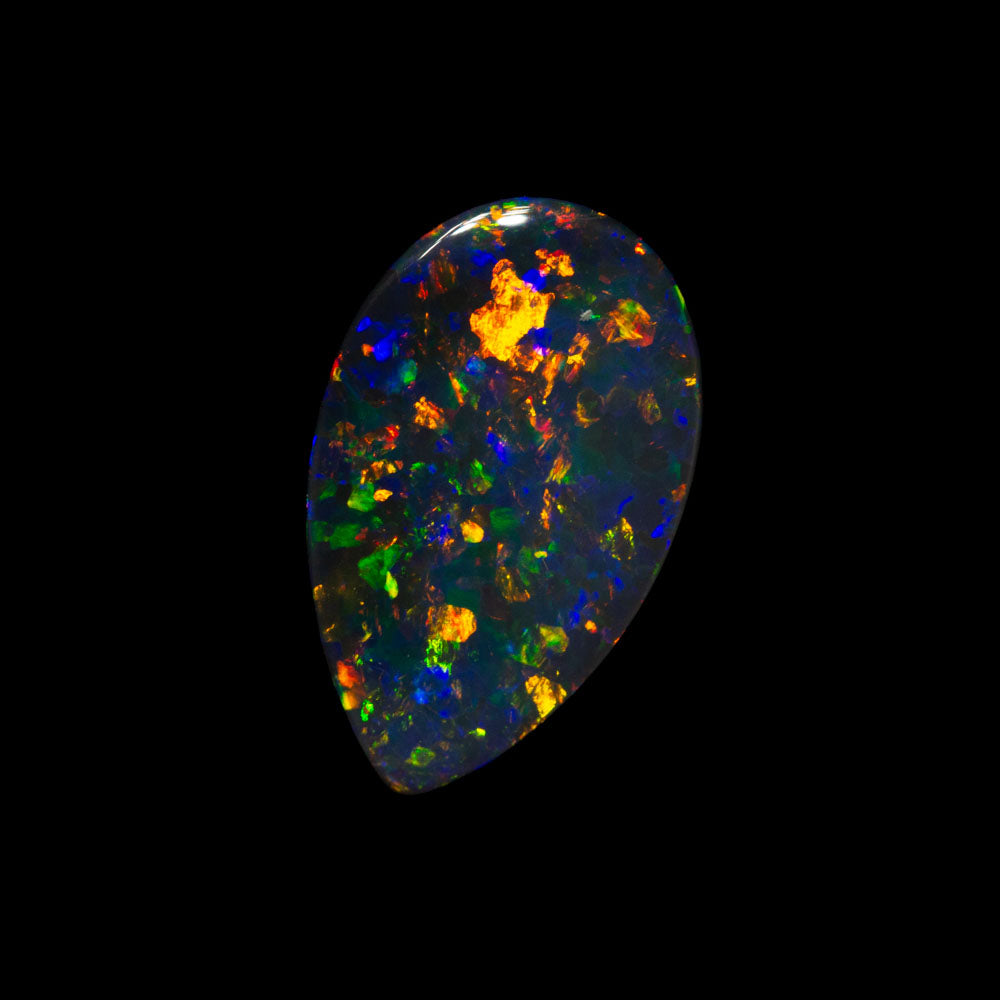 1.10 ct gem black opal 11.2x7x2.3mm
