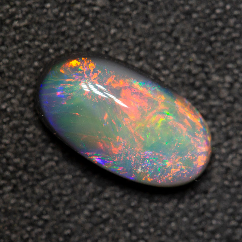 1.10 ct black opal 9.5x5.4x3.4mm