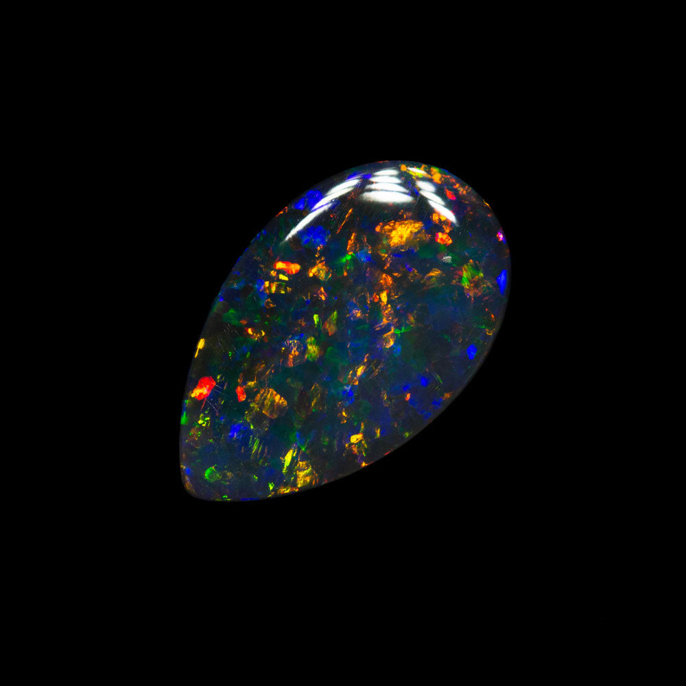 1.10 ct gem black opal 11.2x7x2.3mm
