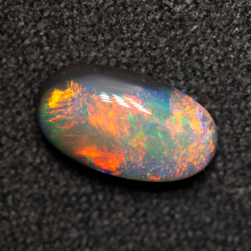 1.10 ct black opal 9.5x5.4x3.4mm