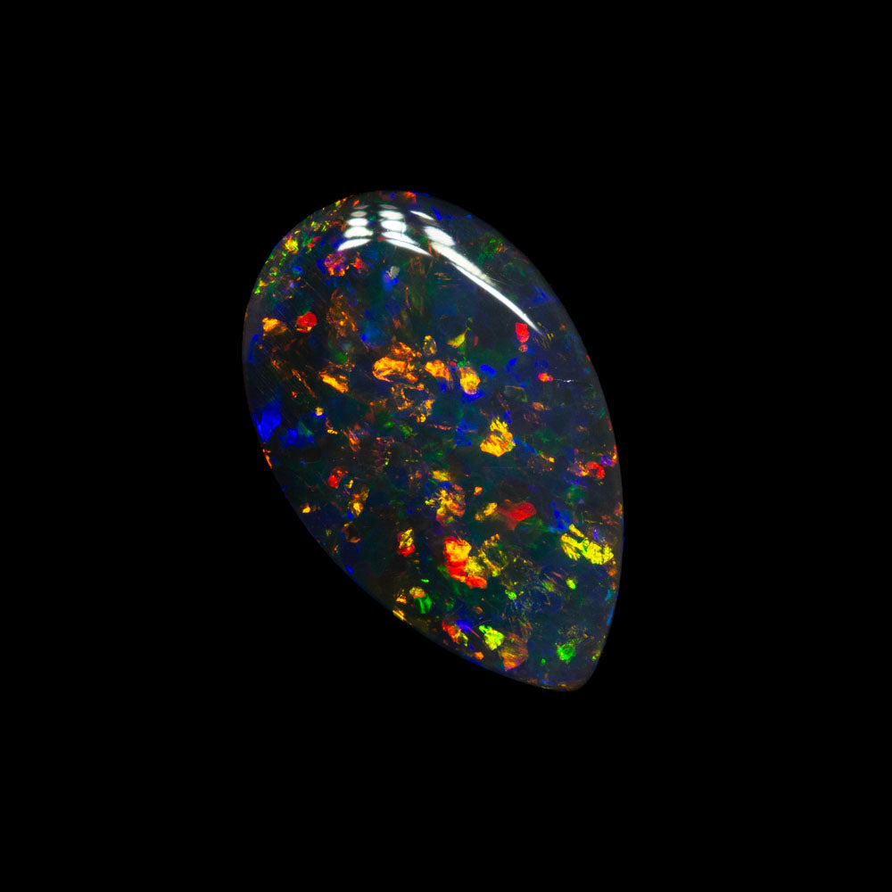 1.10 ct gem black opal 11.2x7x2.3mm