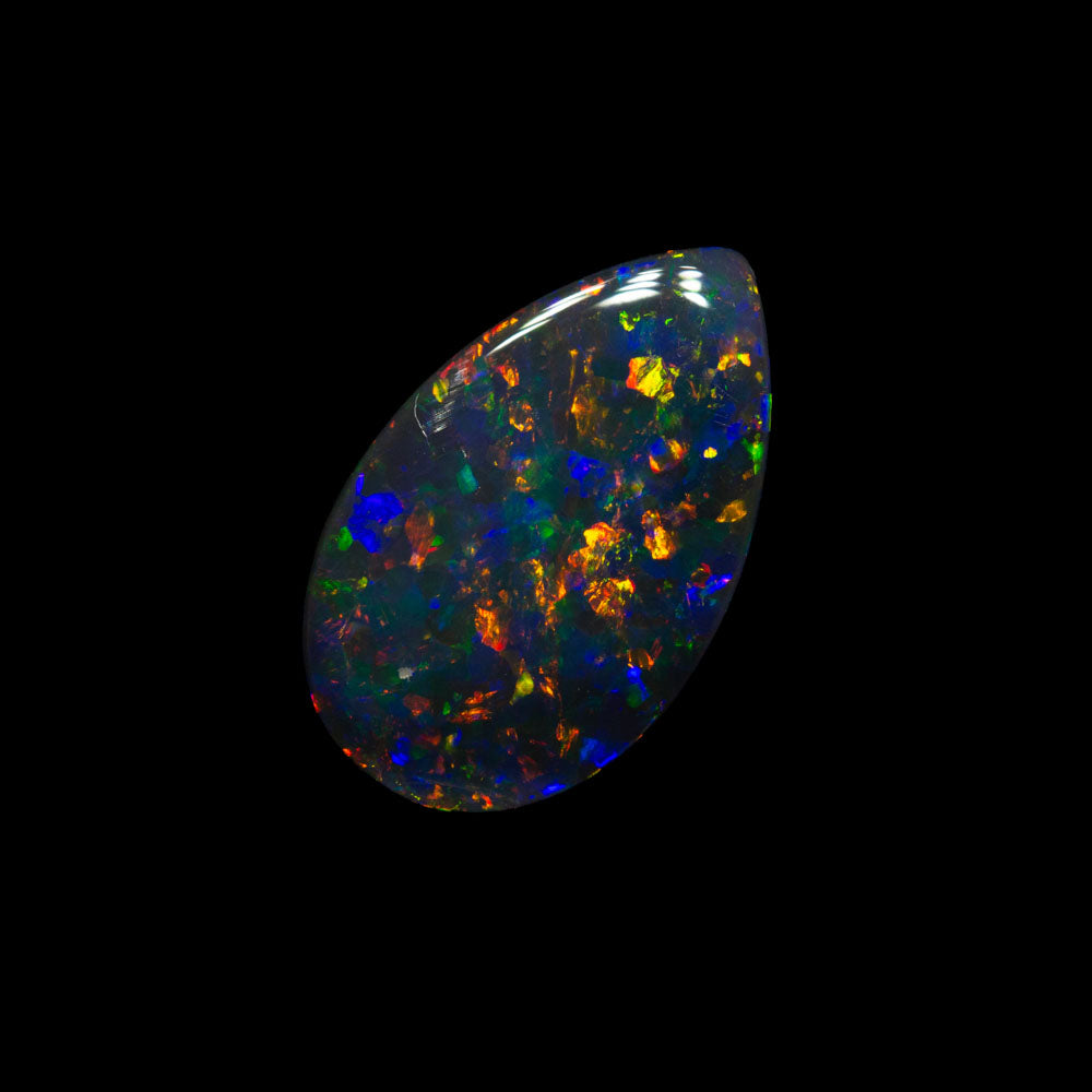 1.10 ct gem black opal 11.2x7x2.3mm