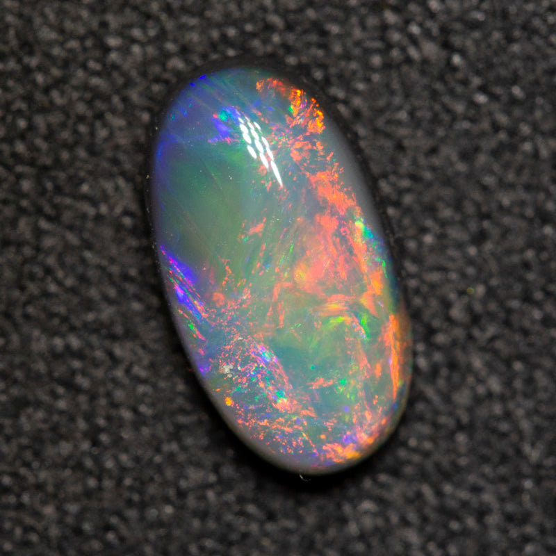 1.10 ct black opal 9.5x5.4x3.4mm