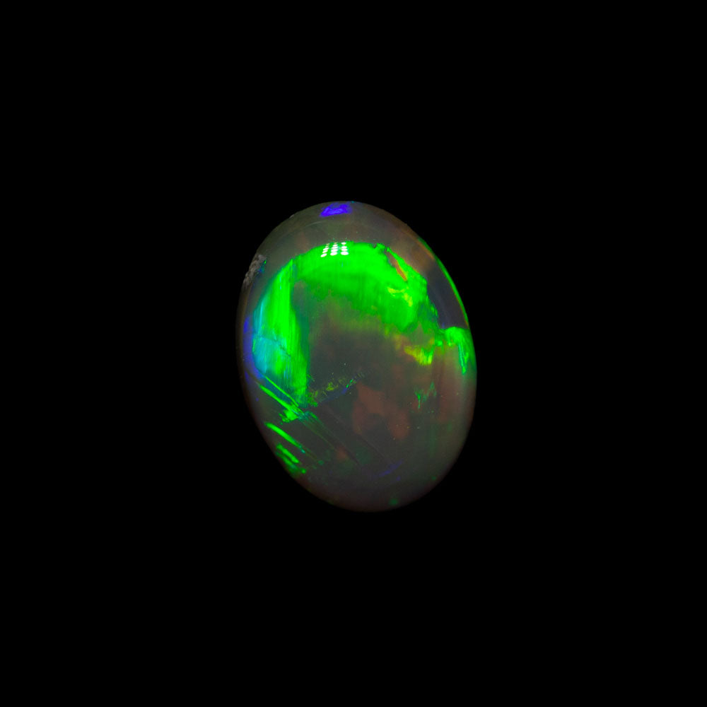 1.10 ct black crystal opal 8.4x6.2x3.1mm