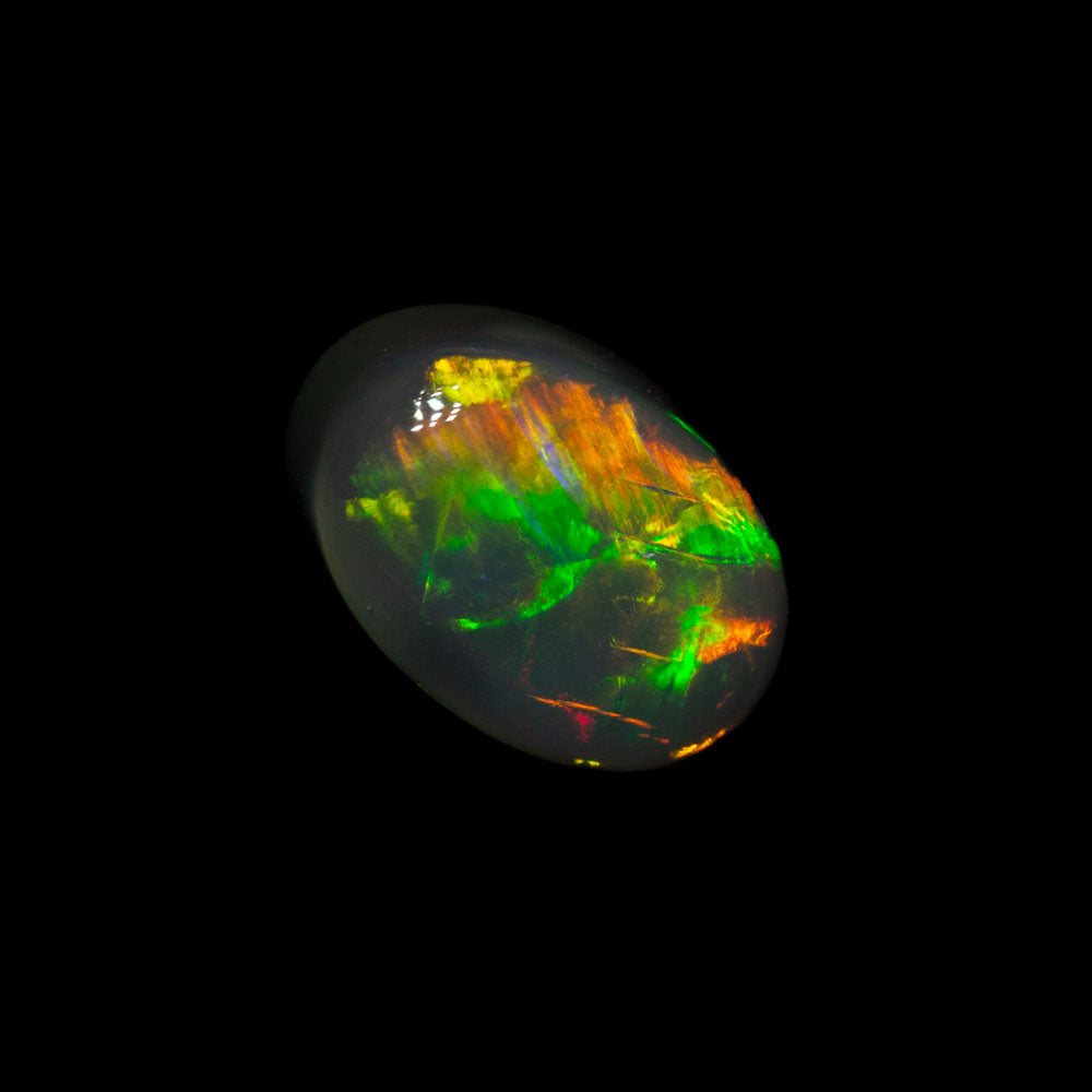 1.12 ct gem black opal 8x5.6x3.8mm