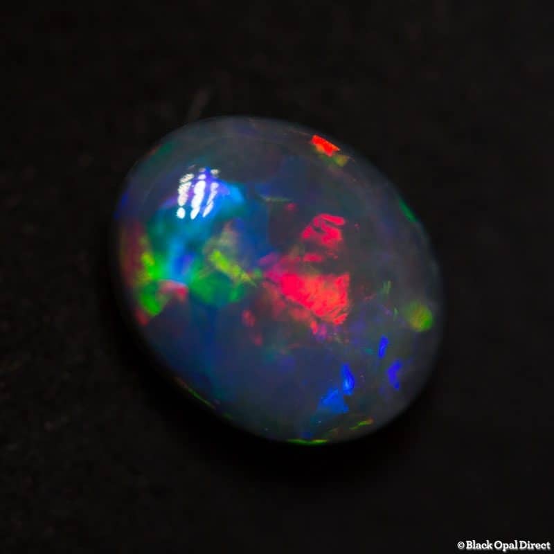 1.13 ct black opal gem 8x6.5x3mm