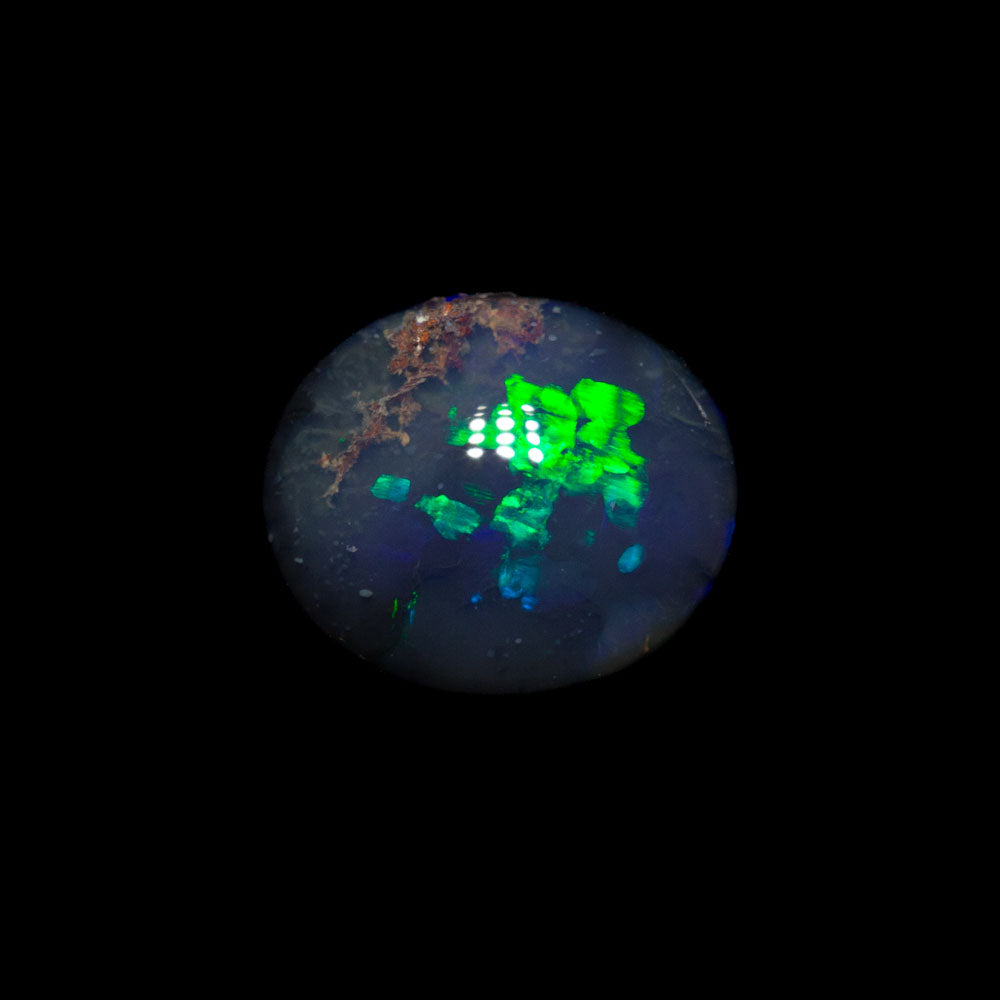 1.14 ct black opal 7.3x6.2x3.9mm