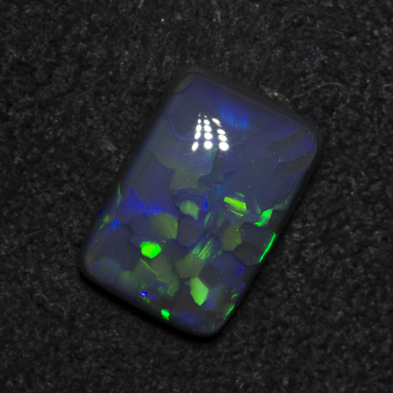 1.14 ct black opal 8.4x4.8x3.1mm