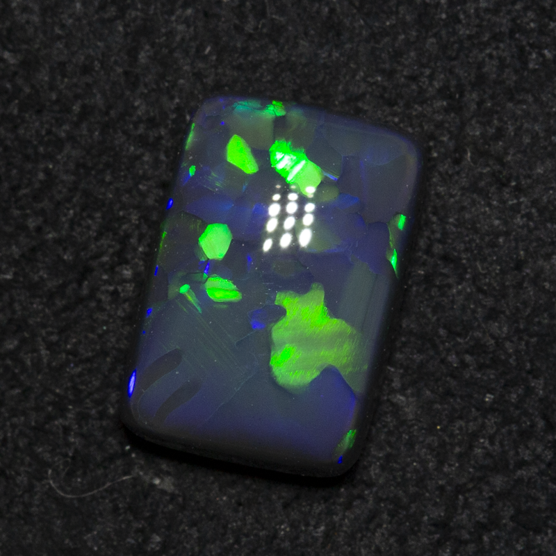1.14 ct black opal 8.4x4.8x3.1mm