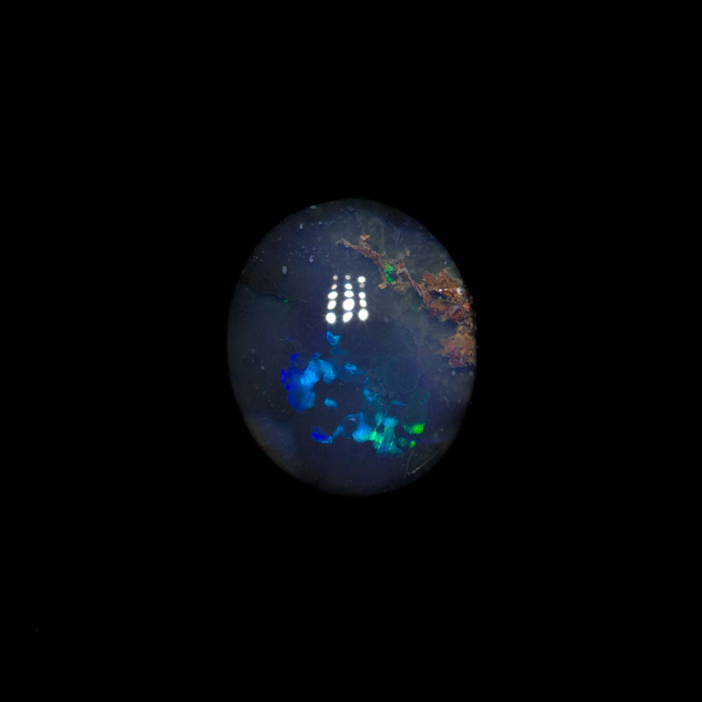 1.14 ct black opal 7.3x6.2x3.9mm