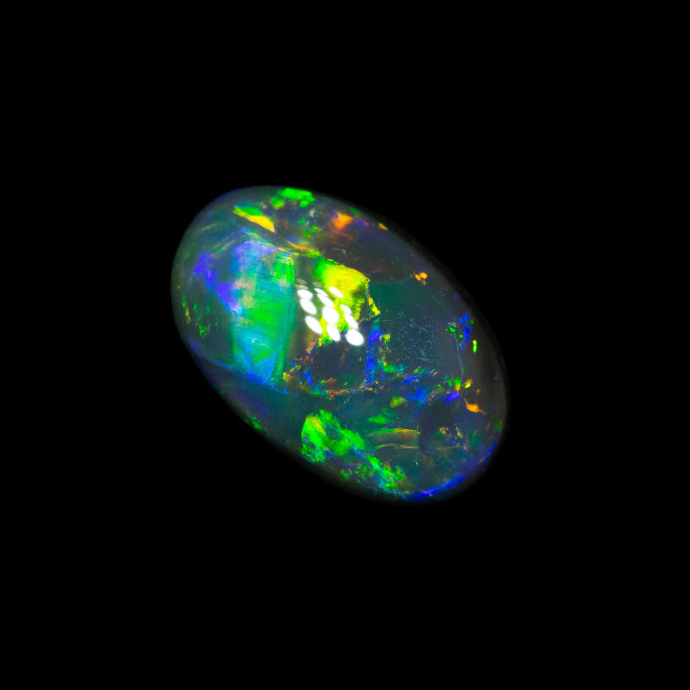 1.15 ct gem black opal 8.5x5.5x3.7mm
