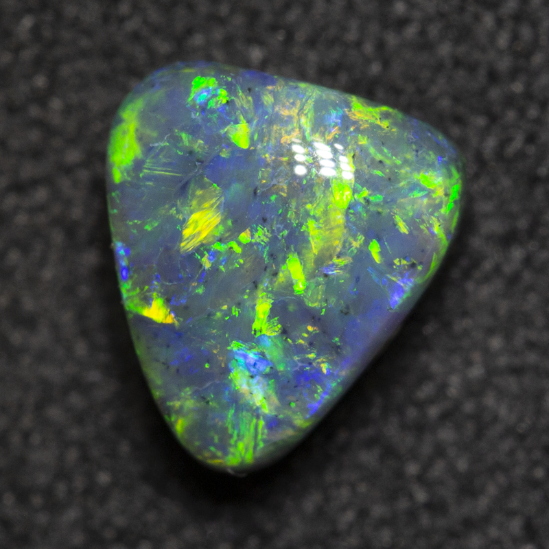 1.17 ct black opal 6.9x6.2x4.6mm