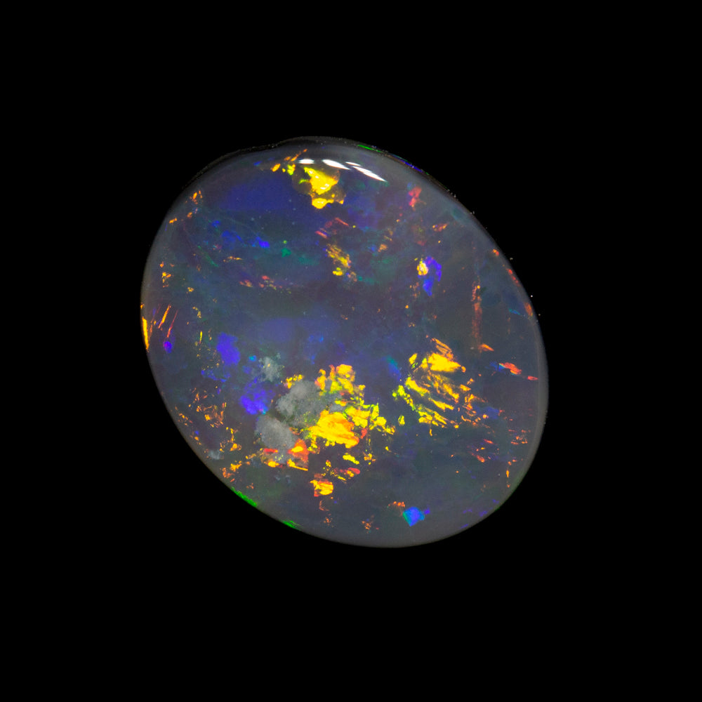 1.18 ct black opal 9.3x7.6x2.5mm