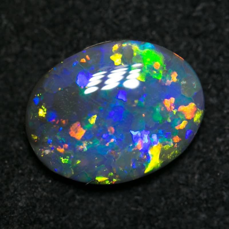 1.19 ct black opal gem 9x7x3mm