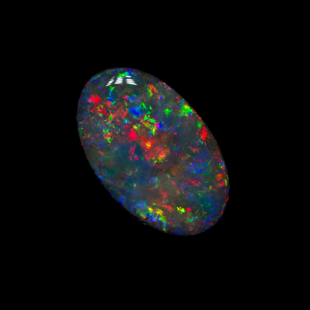 1.21 ct black opal 12.1x7.5x1.9mm