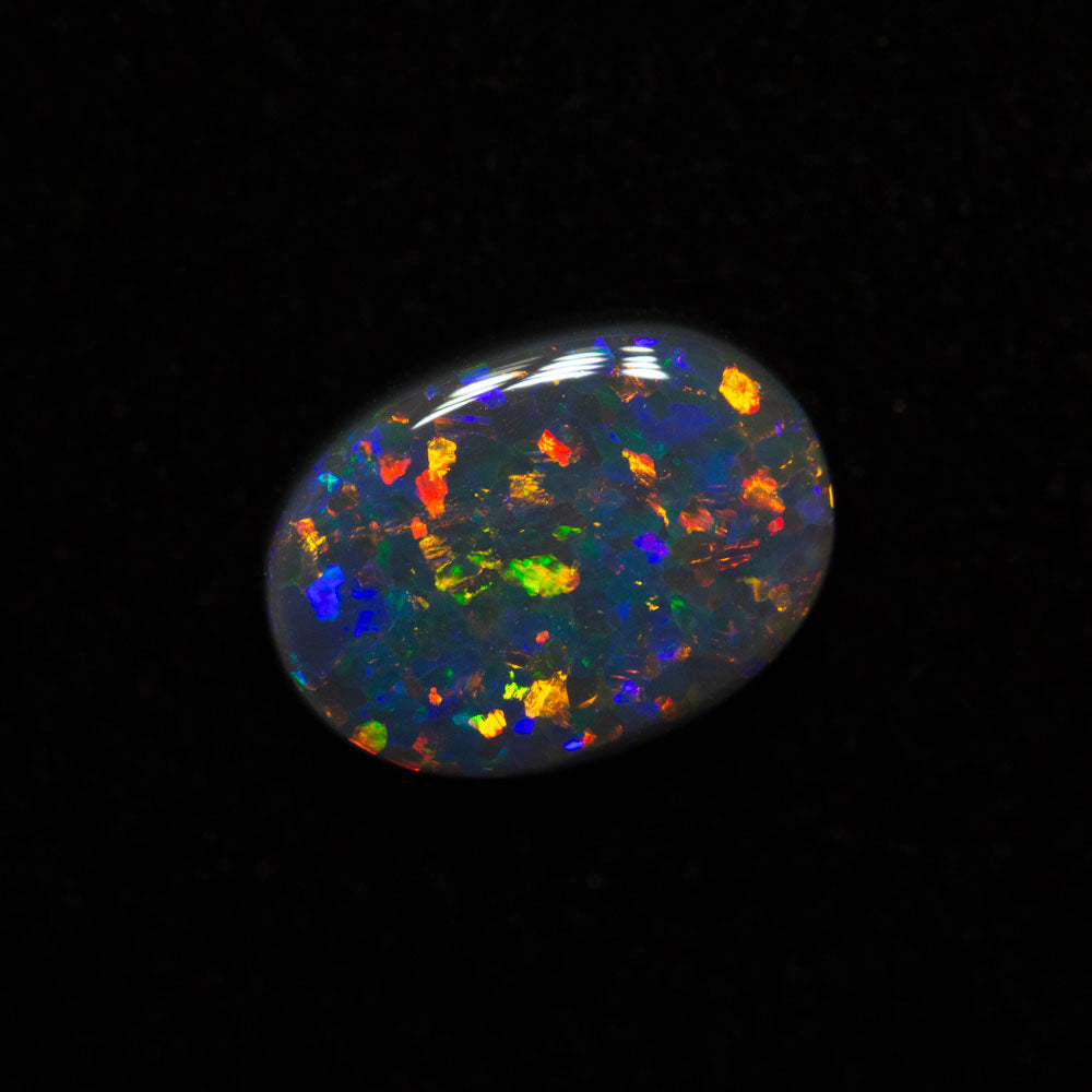 1.22 ct black opal 8.9x6.6x3.1mm