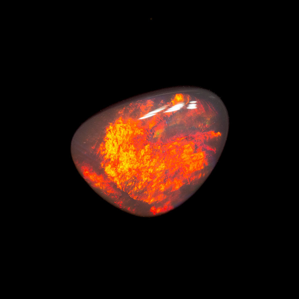 1.23 ct gem black opal 8.5x6.4x3.4mm