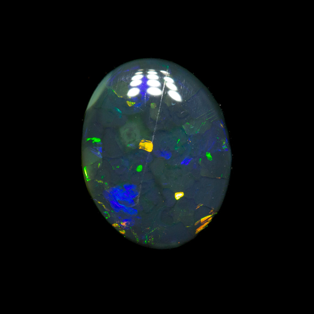 1.23 ct black opal 9.7x7.6x2.3mm