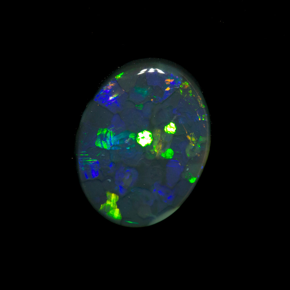 1.23 ct black opal 9.7x7.6x2.3mm