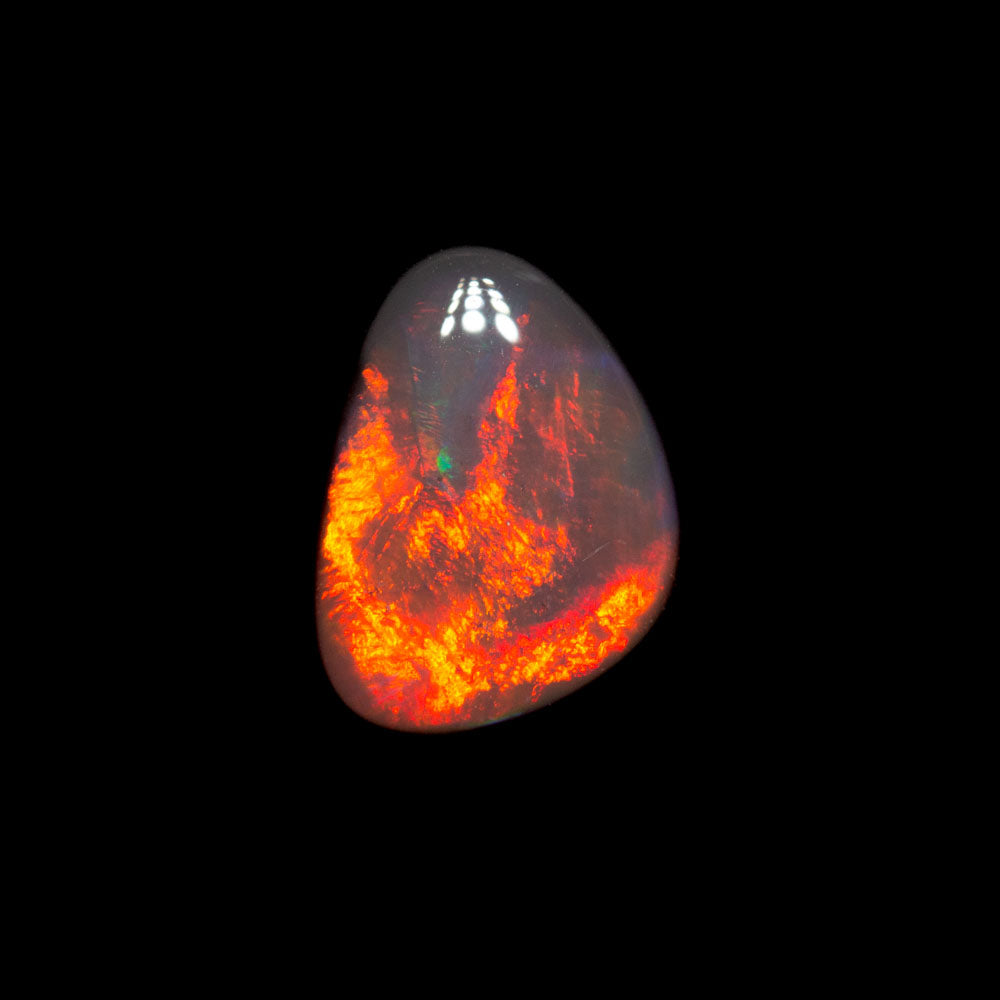 1.23 ct gem black opal 8.5x6.4x3.4mm