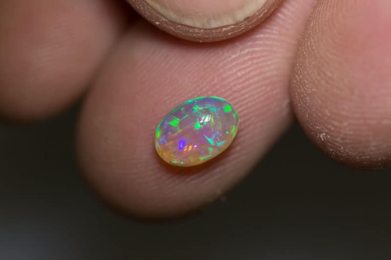1.23 ct double sided crystal opal 8.5x6x3mm