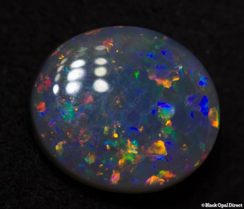 1.24 ct semi black opal 8.5x7.5x3mm