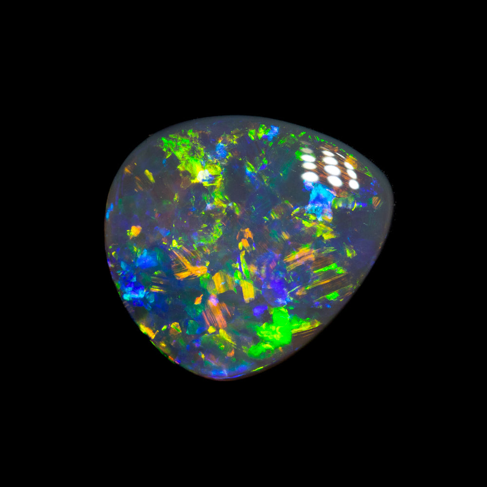 1.25 ct gem dark opal 10.2x9.1x2.3mm