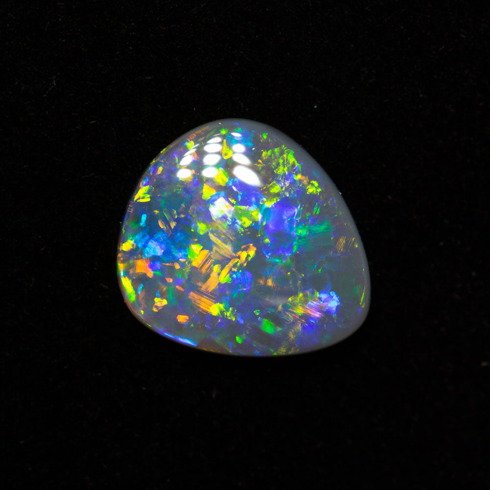 1.25 ct gem dark opal 10.2x9.1x2.3mm