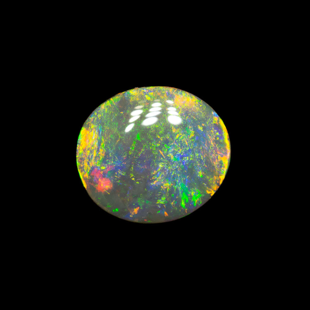 1.25 ct dark opal 9.6x8.5x2.4mm