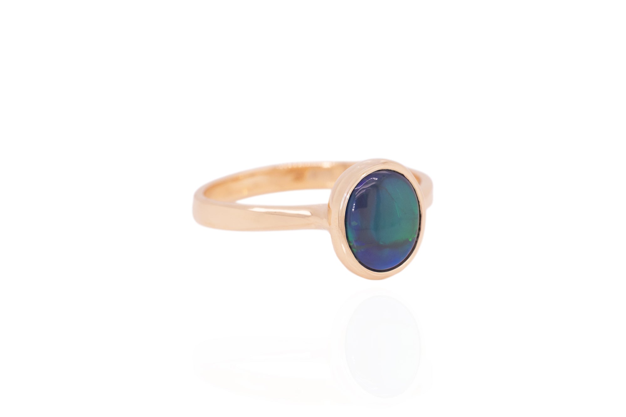 Tatiana — 10kt Yellow Gold 1.26 ct Black Opal Ring