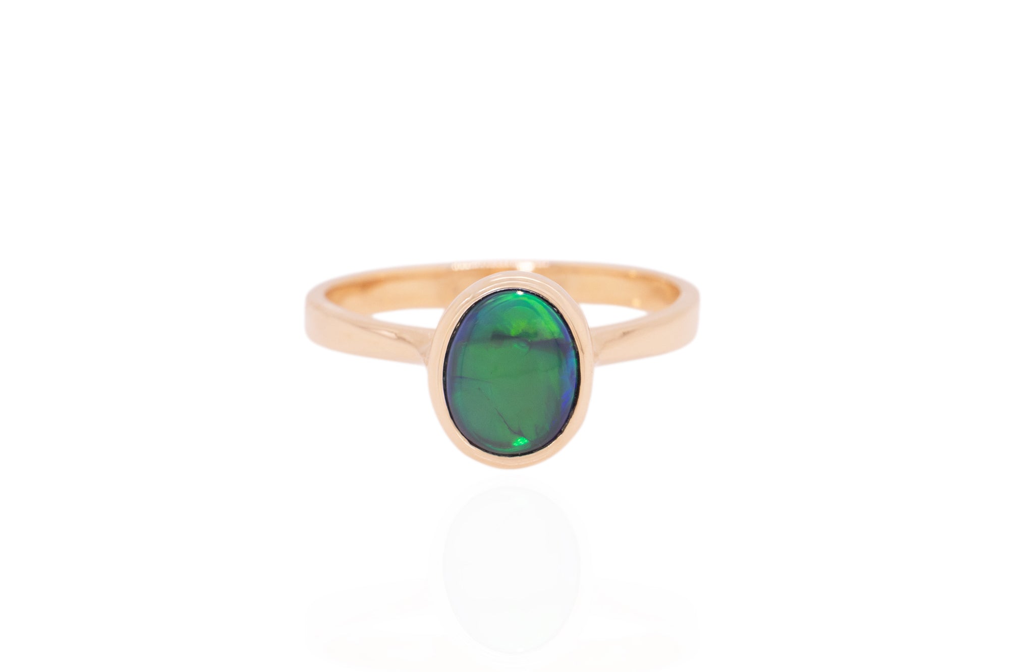 Tatiana — 10kt Yellow Gold 1.26 ct Black Opal Ring